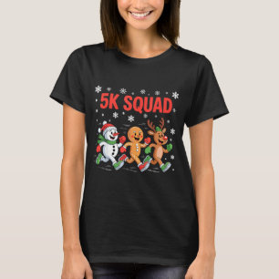5k Squad Shirt Funny Christmas Running Team