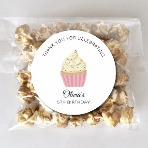 5th 10th 20th 30th 40th 50th Birthday Party Favour Classic Round Sticker