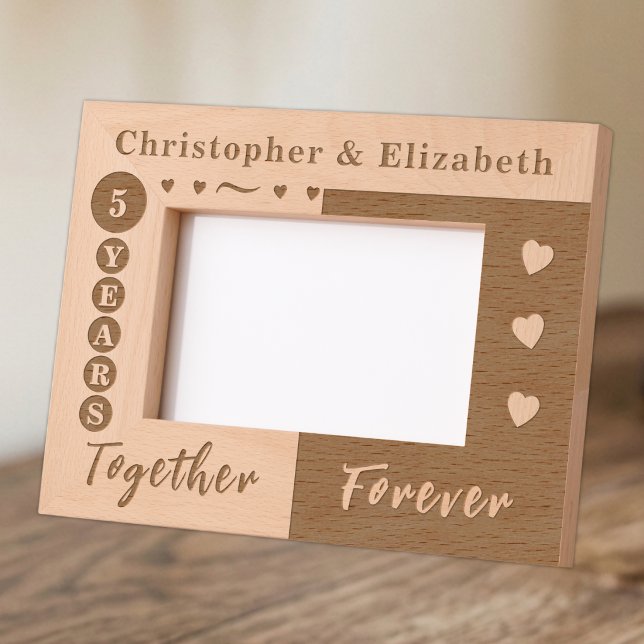 5th anniversary names forever  etched frames (Creator Uploaded)