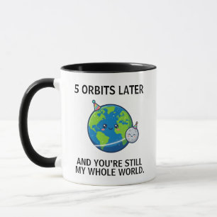 5th Anniversary, Space Anniversary Mug