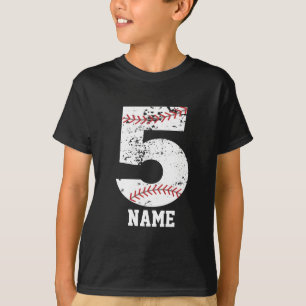 5th baseball birthday t shirt-baseball party shirt