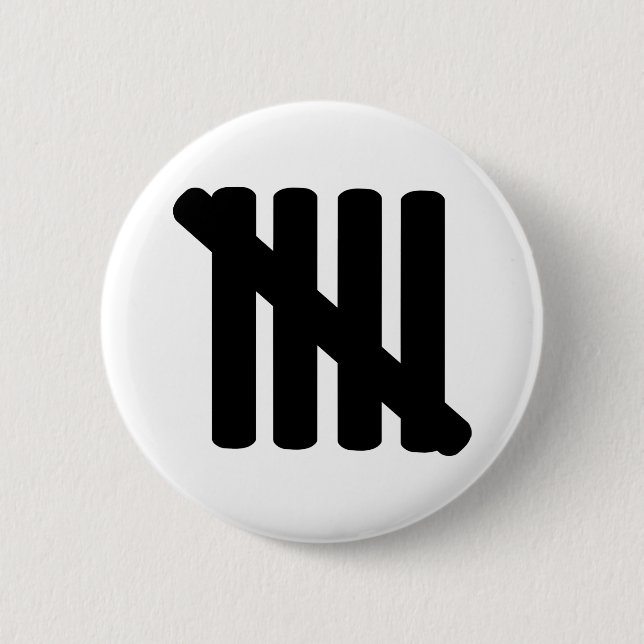 5th birthday 6 cm round badge (Front)