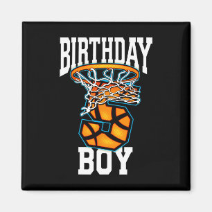 5th Birthday Basketball  5 Years Old Kids Gift  Magnet