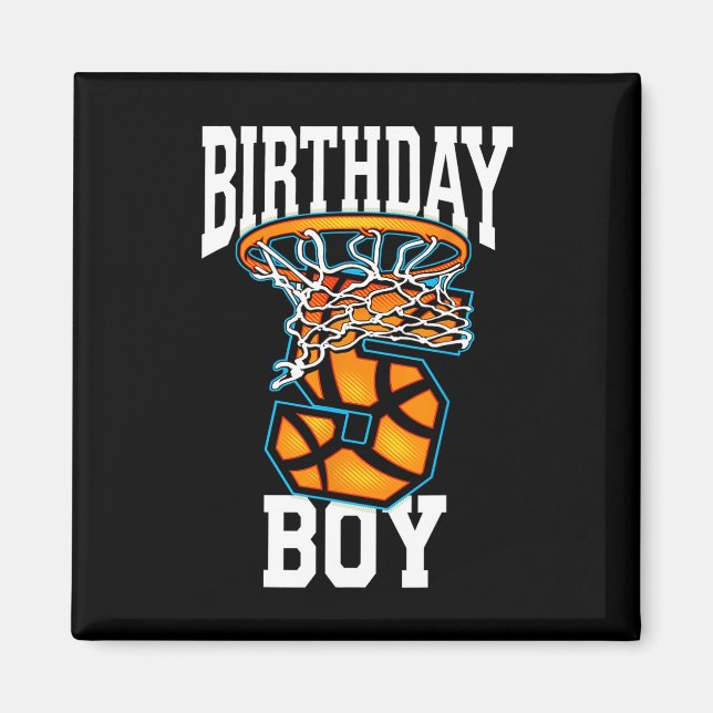 5th Birthday Basketball  5 Years Old Kids Gift  Magnet (Front)