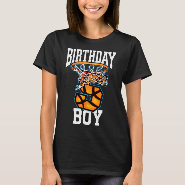 5th Birthday Basketball  5 Years Old Kids Gift  T-Shirt (Front)