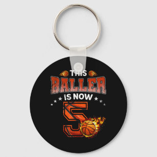 5th Birthday Boys Basball Player Gifts 5 Years Old Key Ring