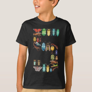5th birthday Bugs Insects Beetles 5 year old gift T-Shirt