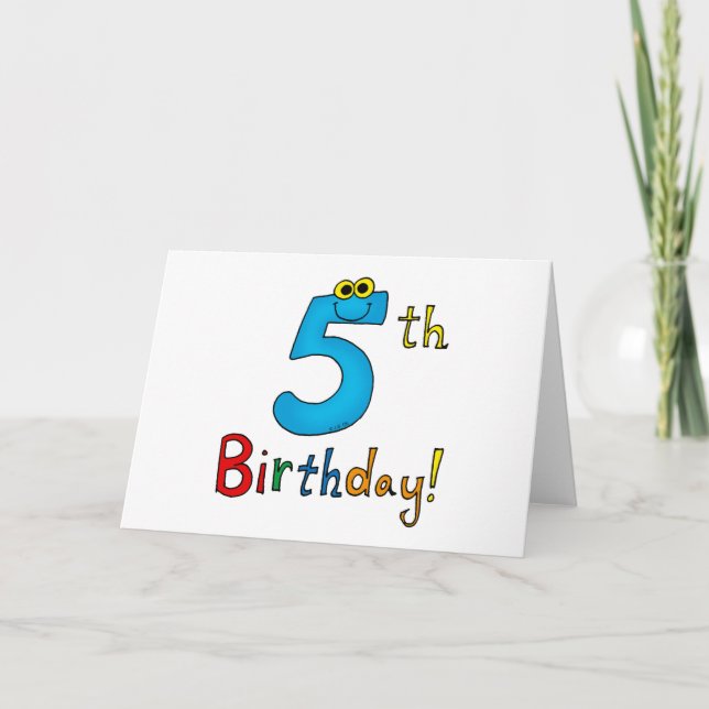 5th Birthday! Card (Front)