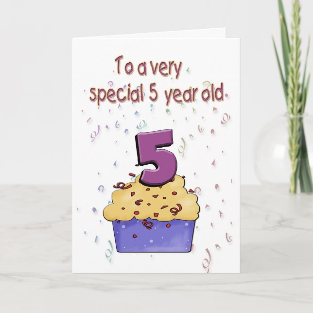 5th Birthday Card (Front)