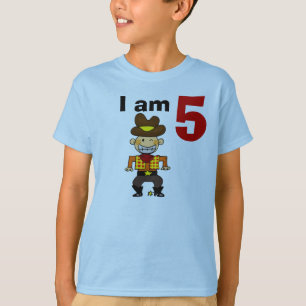 5th birthday cowboy gift T-Shirt
