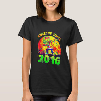 5th Birthday Dabbing Zombie Halloween 5 Years Old  T-Shirt