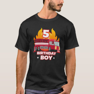 5th Birthday Fire Engine for a Fire Truck Fan T-Shirt