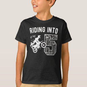 5th Birthday Gift Dirt Bike 5 Years Old Motocross T-Shirt