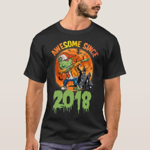 5th Birthday Halloween Dabbing Zombie Awesome Sinc T-Shirt