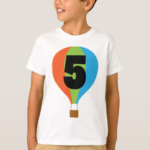 5th Birthday Hot Air Balloon T-Shirt