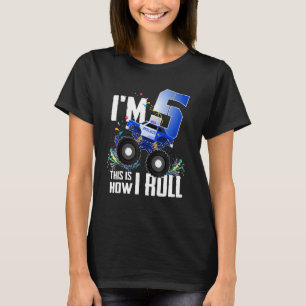5th Birthday Kids, I'm 5 Police Monster Truck Car T-Shirt