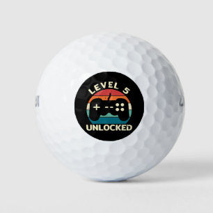 5th Birthday Level 5 Unlocked Golf Balls