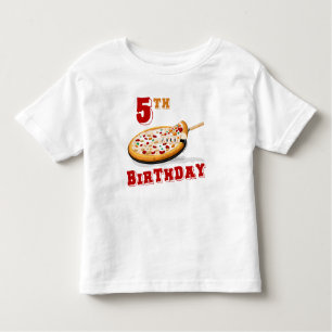 5th Birthday Pizza Party Toddler T-Shirt