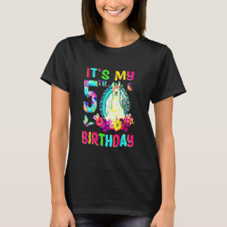 5th birthday shirt for Girls Its My Birthday Cute