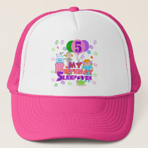 5th Birthday Sleepover Tshirts and Gifts Trucker Hat