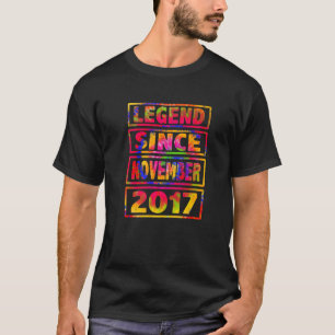 5th Birthday Tie Dye Decoration Legend Since Novem T-Shirt