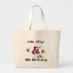 5th Bug Birthday Tshirts and Gifts Large Tote Bag