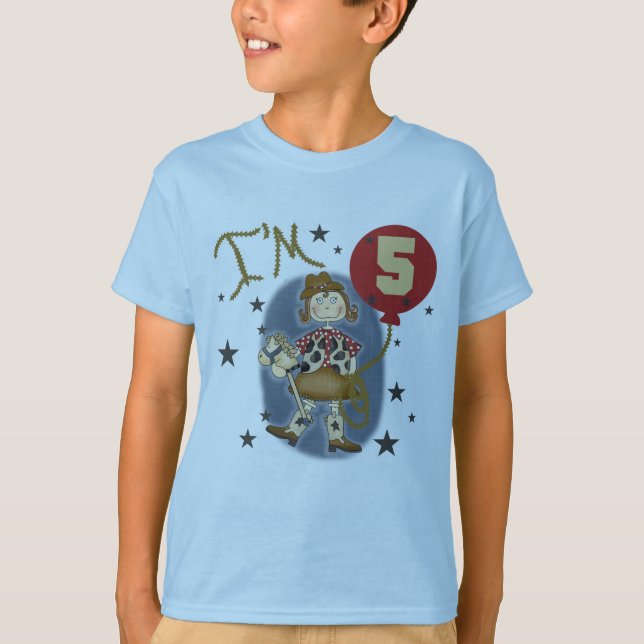 5th Cowgirl Birthday Tshirts and Gifts (Front)