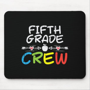5th Fifth Grade Crew First Day Of School Boys Girl Mouse Pad