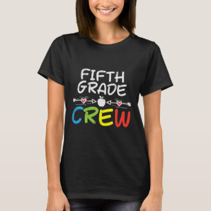 5th Fifth Grade Crew First Day Of School Boys Girl T-Shirt