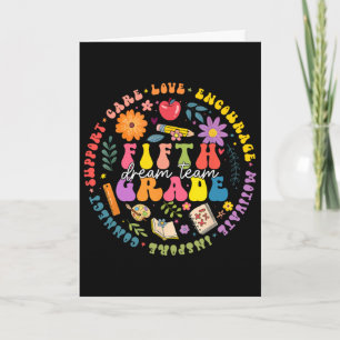 5th Fifth Grade Dream Team Ck To School Teacher Fl Card
