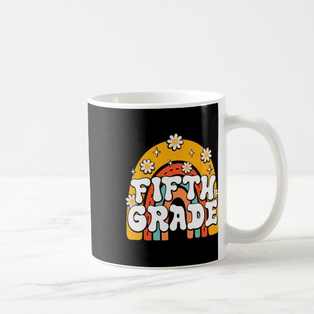 5th Fifth Grade First Day School Back To School Te Coffee Mug (Right)
