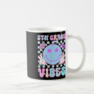 5th Fifth Grade Vibes Smile Face Back To School Te Coffee Mug