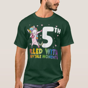 5th filled with fairytale moments birthday girl  T-Shirt