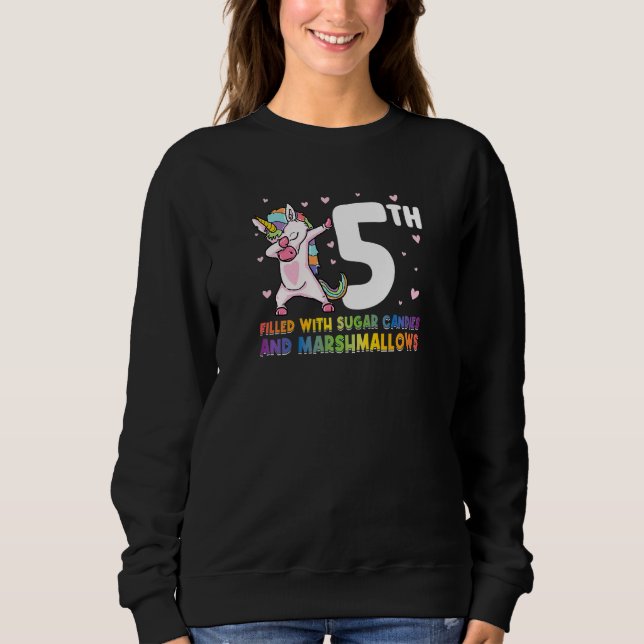5th Filled With Sugar Candies Bday Sweatshirt (Front)