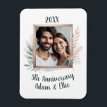 5th Frame Wedding Anniversary Photo Keepsake Magnet<br><div class="desc">This customised magnet is the perfect way to celebrate your wedding milestone with your favourite personalised photo for a timeless keepsake for years to come.</div>