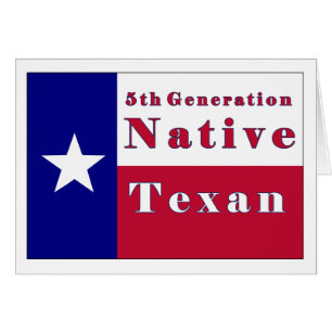 5th Generation Native Texan Flag