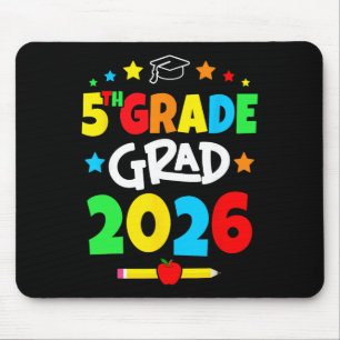5th Grade 2026 Fifth Grade Grad Elementary School Mouse Pad