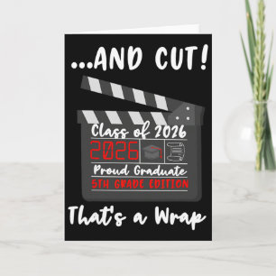5th Grade 2026 Last Day End Of School Graduation F Card