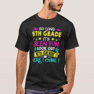 5Th Grade 6Th Grade Back To School First Day Kids T-Shirt
