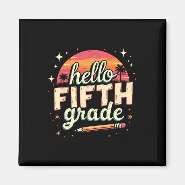 5th Grade Back To School Essentials  Magnet (Front)