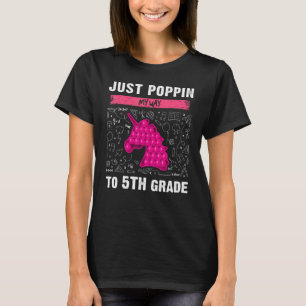 5th Grade Back To School Pop It Fidget Toy Unic T-Shirt