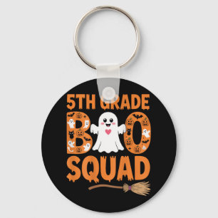 5th Grade Boo Squad Halloween Ghost School Fun Cos Key Ring