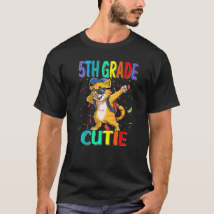 5th Grade Cutie Cat Back To School T-Shirt