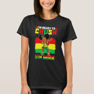 5th Grade Dabbing Black African Girls Back To Scho T-Shirt