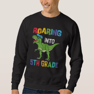 5th Grade Dinosaur First Day School Student Gift Sweatshirt
