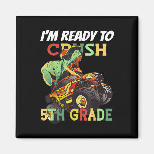 5th Grade Drive Truck And Dino School Magnet