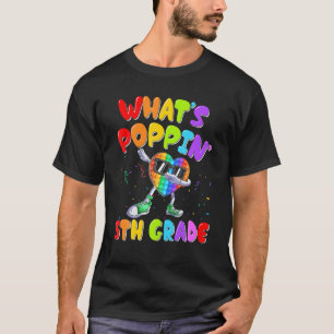 5Th Grade First Day Of School Pop It Dabbing Heart T-Shirt