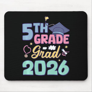 5th Grade Graduation 2026 Proud Grad Elementary Sc Mouse Pad
