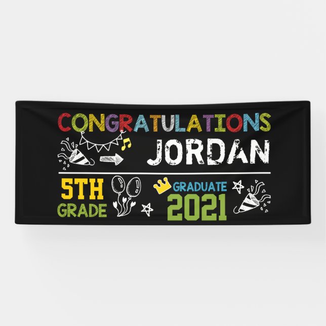 5th Grade Graduation Banner (Horizontal)