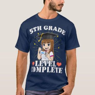 5th Grade Graduation Girl Who Loves Anime and T-Shirt